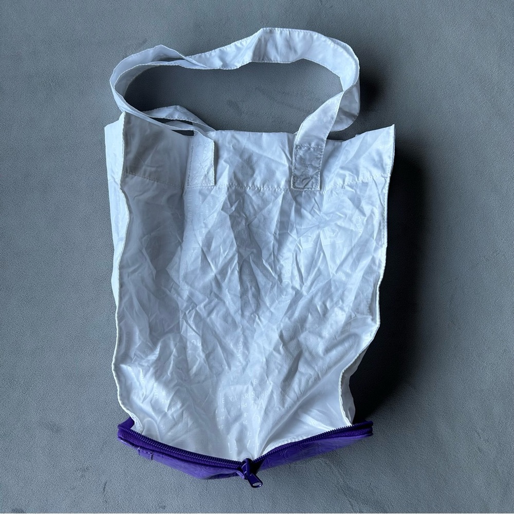 Lululemon ~ Go-Go Shopper ~ Purple ~ Cloth Reusable Zip Up Shopping Bag ~ NWT - Picture 8 of 13